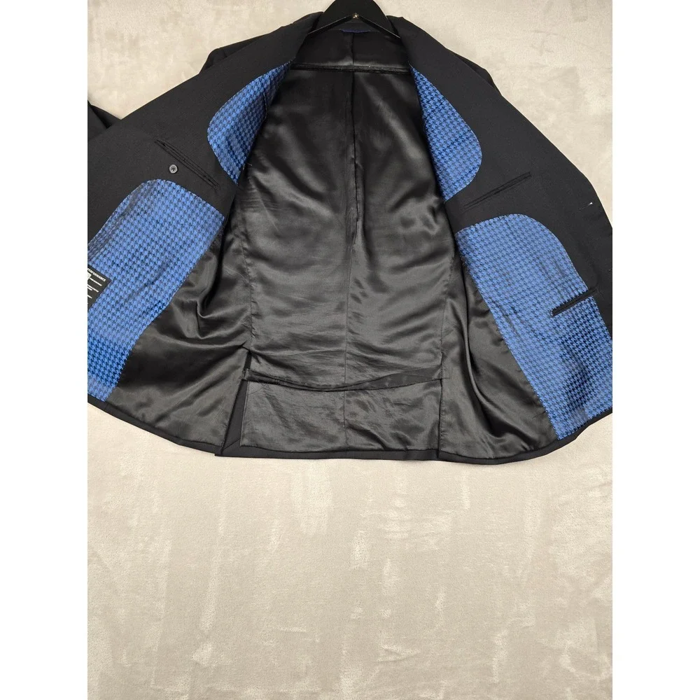S. Cohen Suit Jacket Mens 46R Black Urgel Performance‎ Blazer Sport Coat Wool
